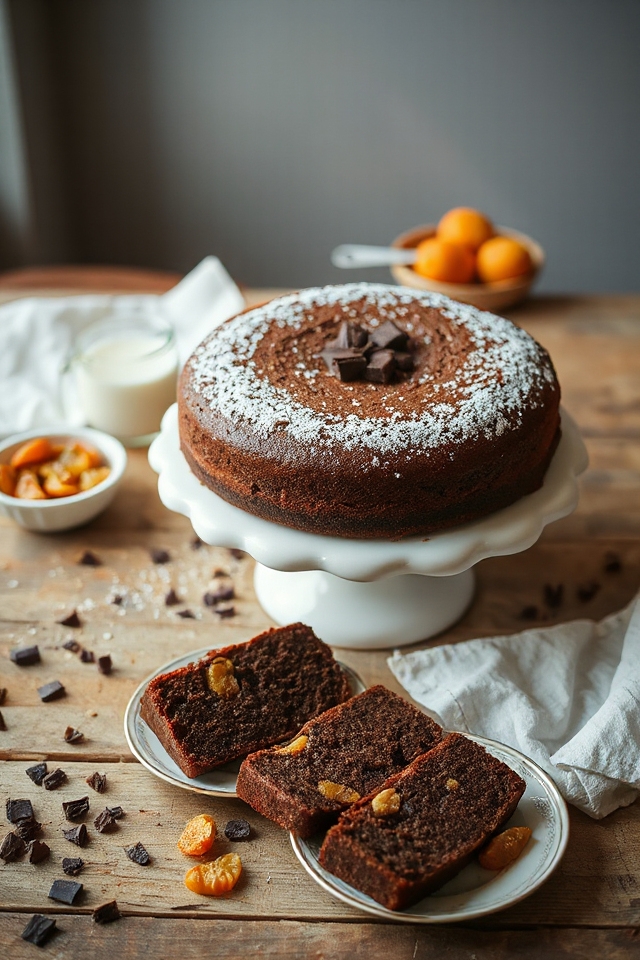chocolate cake with spice