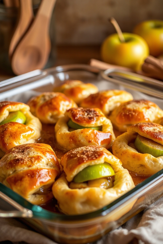 cozy baked apple dumplings