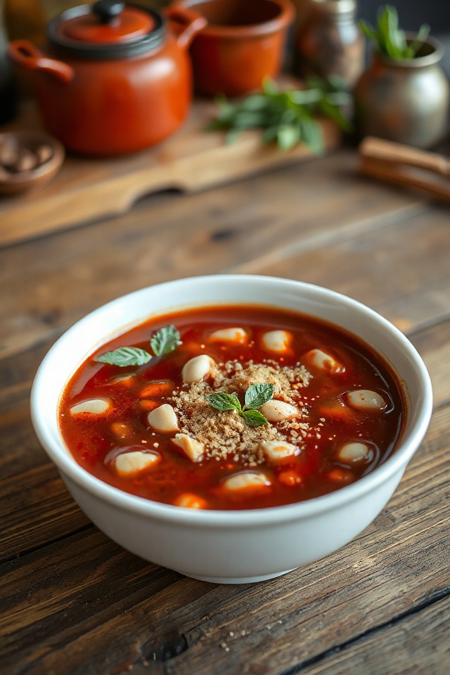 cozy sweet red bean soup