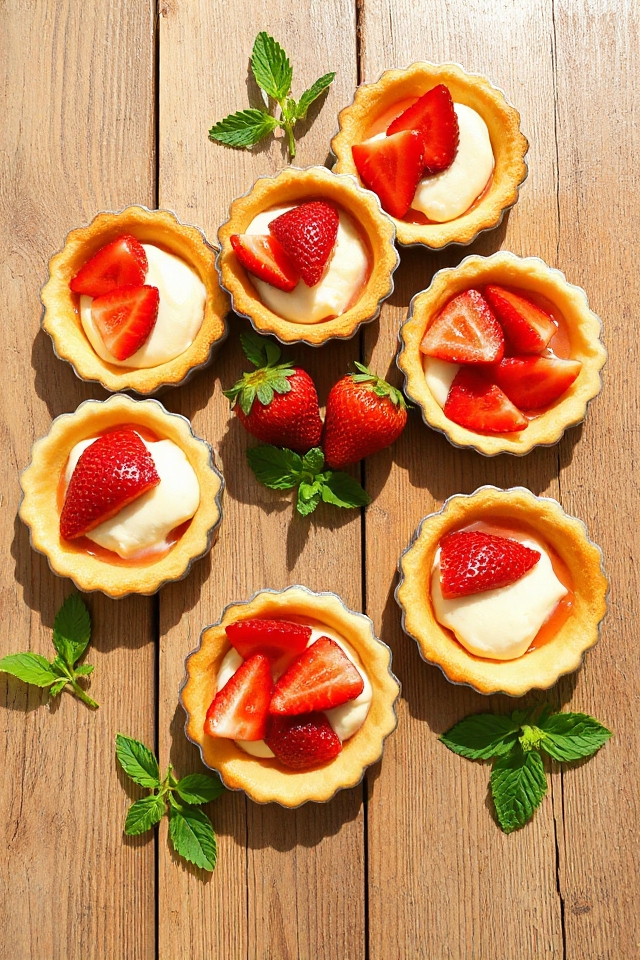 delicious mini strawberry tarts