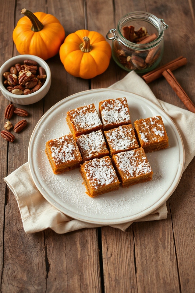 delicious pumpkin dessert squares