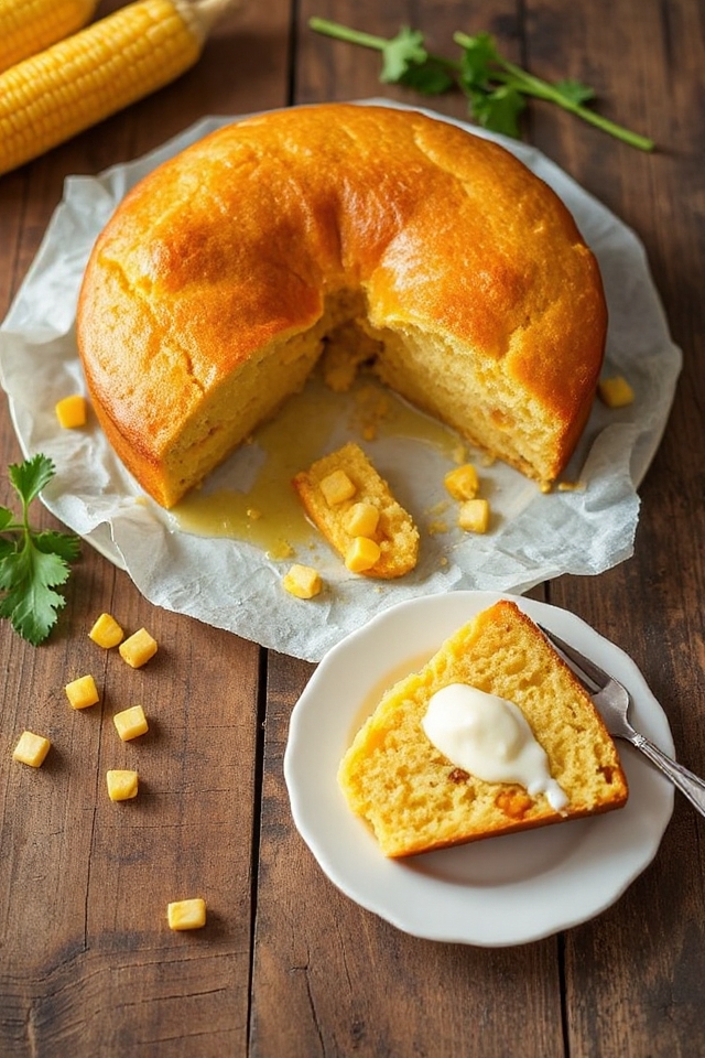 delicious sweet corn cake