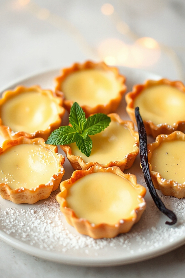 delicious sweet vanilla tarts