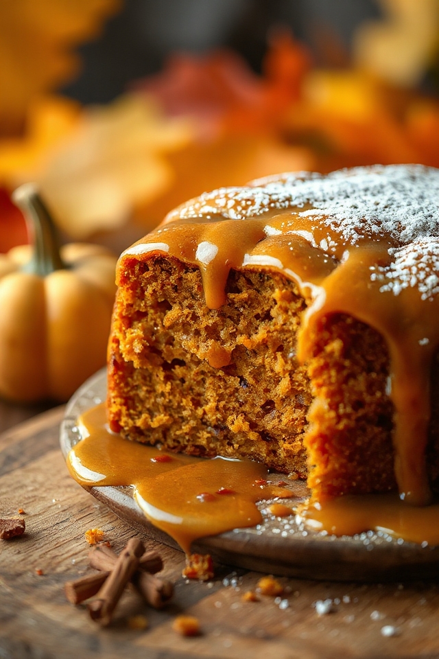 delightful autumn pumpkin cake