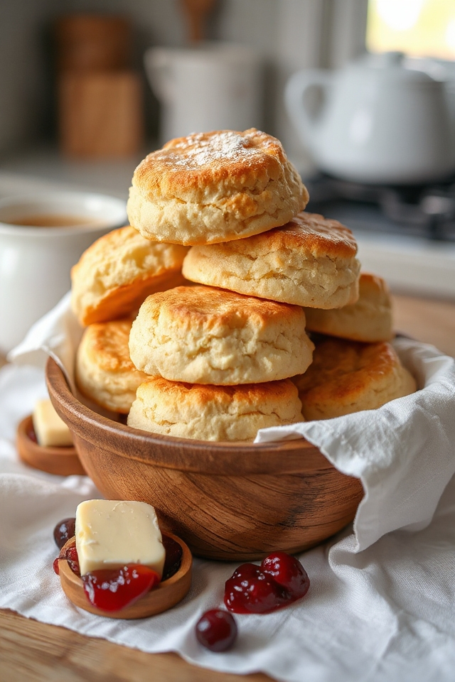 fluffy sweet cream biscuits