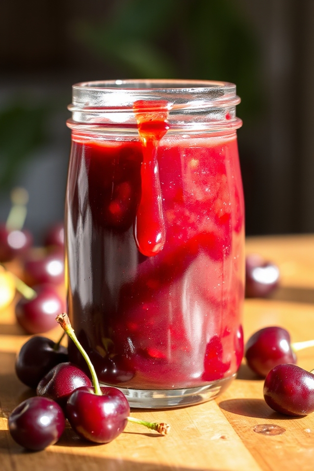 homemade sweet cherry sauce