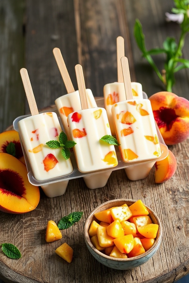 peaches and cream popsicles