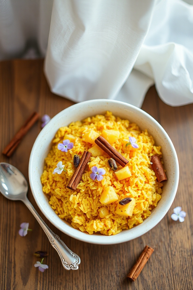 pineapple flavored yellow rice