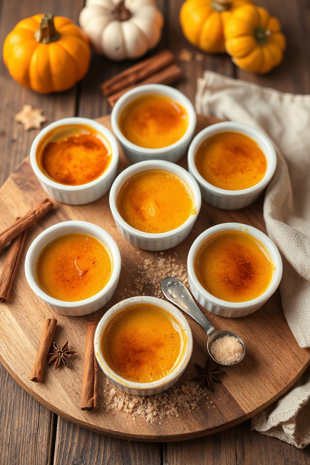 pumpkin dessert with caramelized sugar