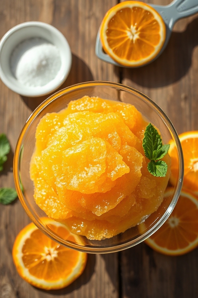 refreshing sweet orange treat