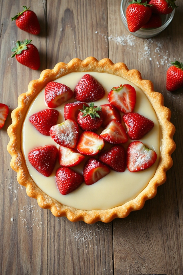 strawberry pudding tart recipe