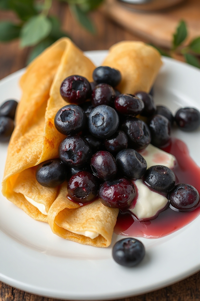 sweet and tangy crepes