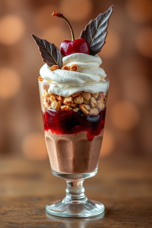 sweet cherry gianduia parfait delight