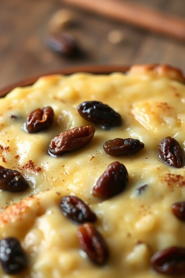 sweet creamy baked pudding