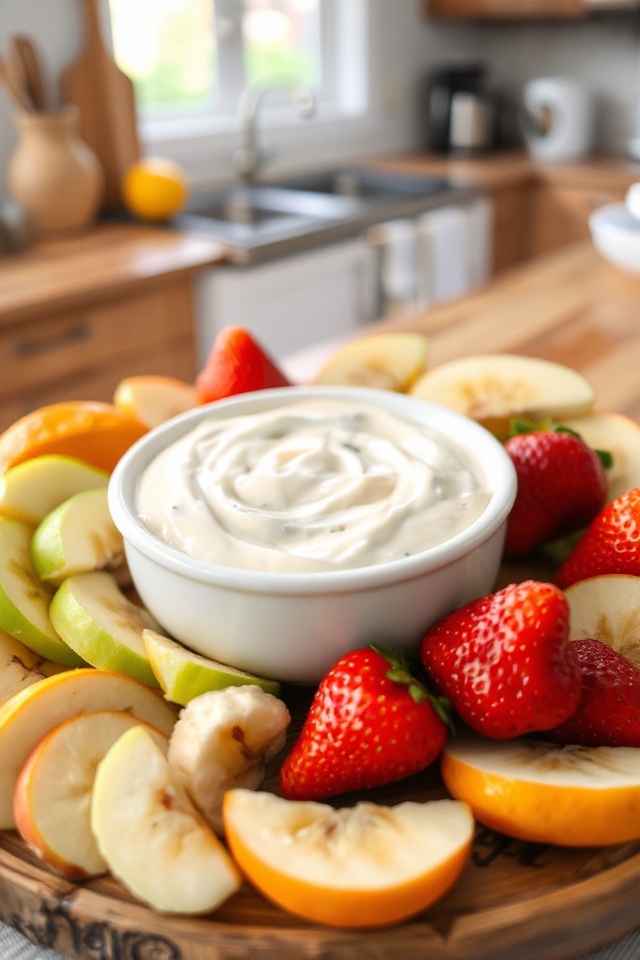 sweet creamy fruit dip