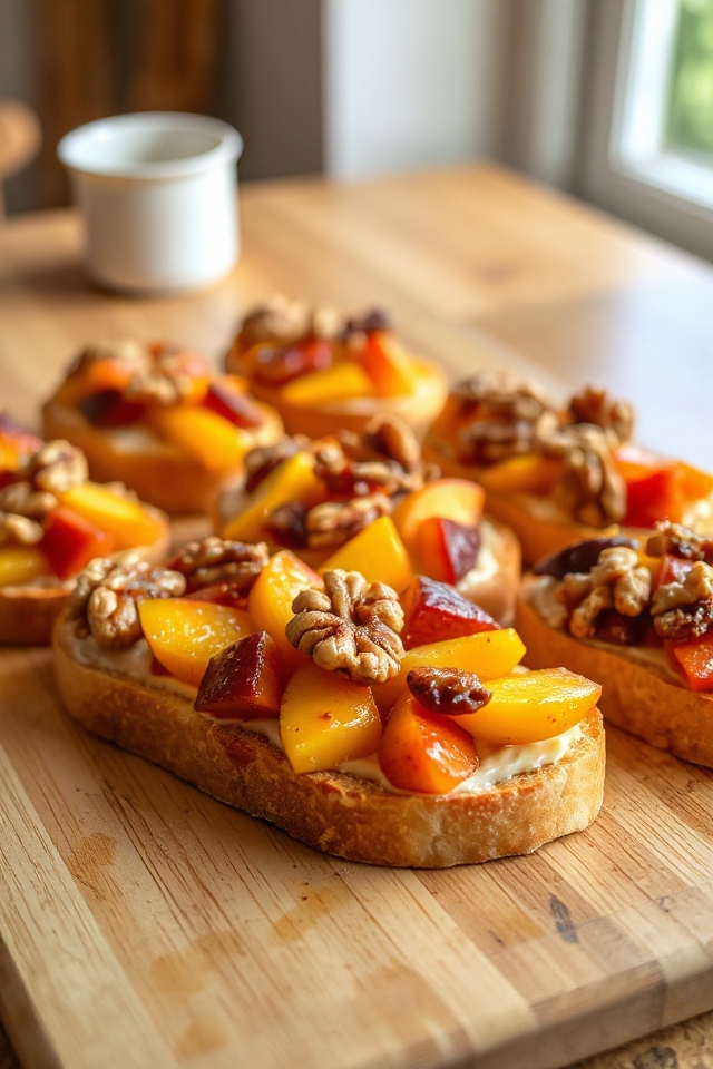 sweet fruit bruschetta recipe