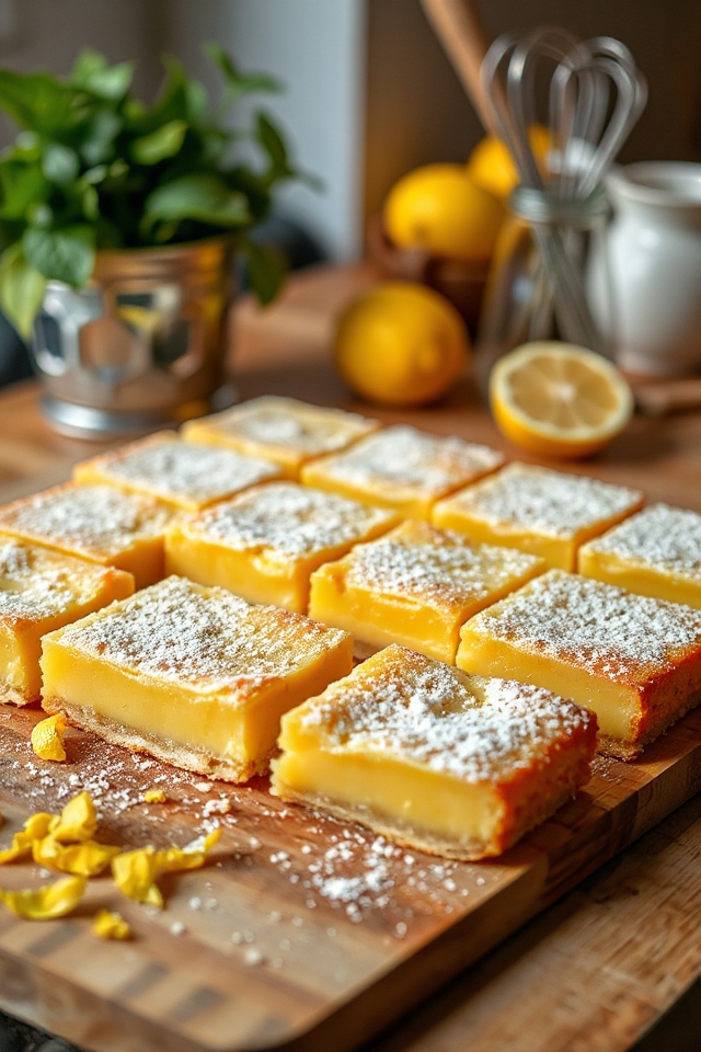 sweet lemon bars recipe