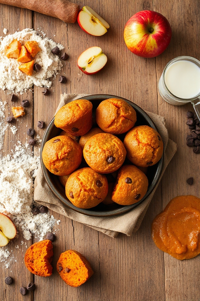 sweet potato apple muffins