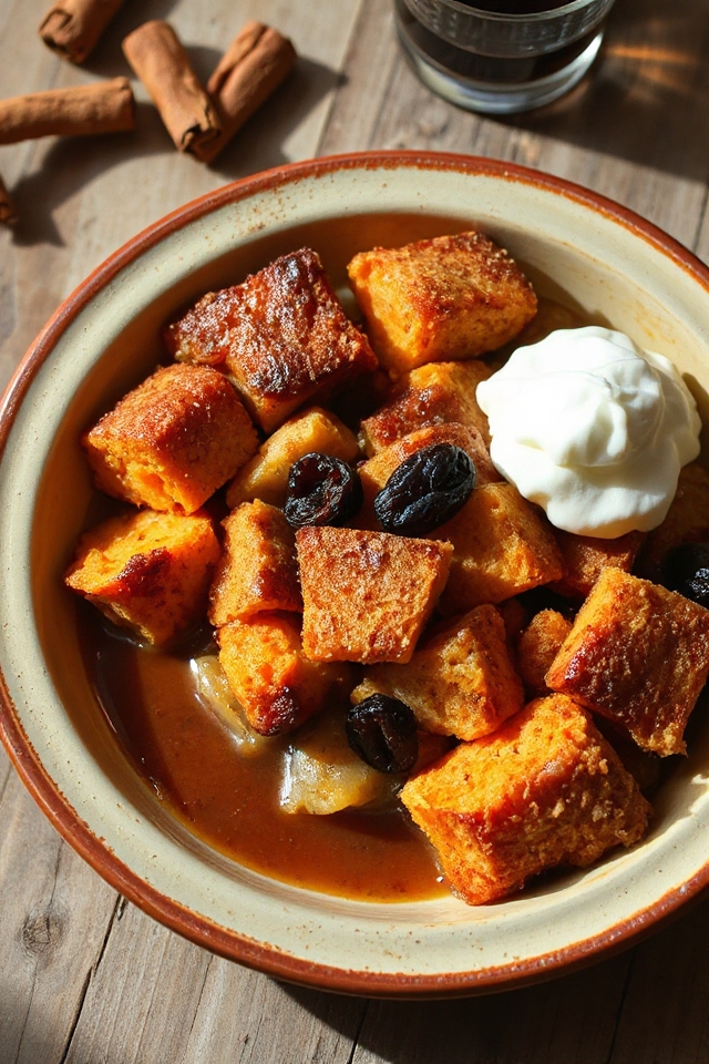 sweet potato bread pudding