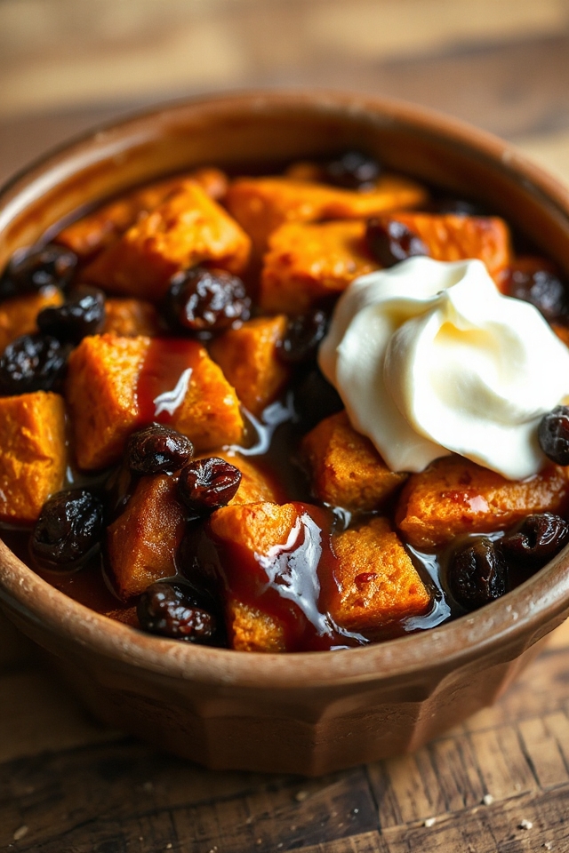 sweet potato bread pudding