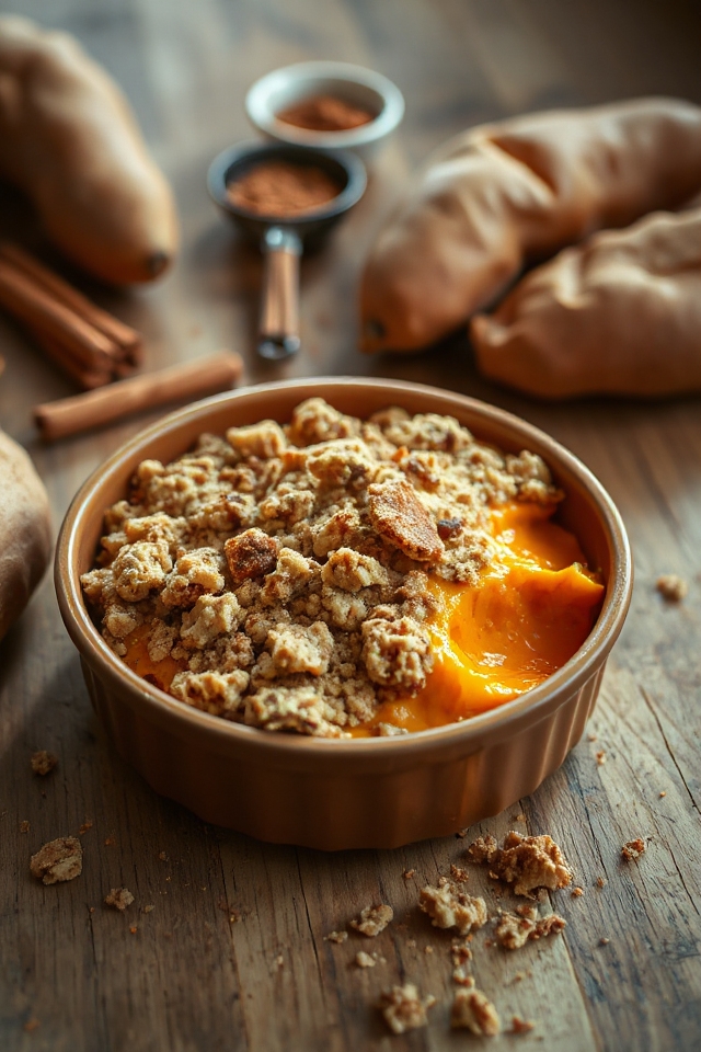 sweet potato crumble recipe