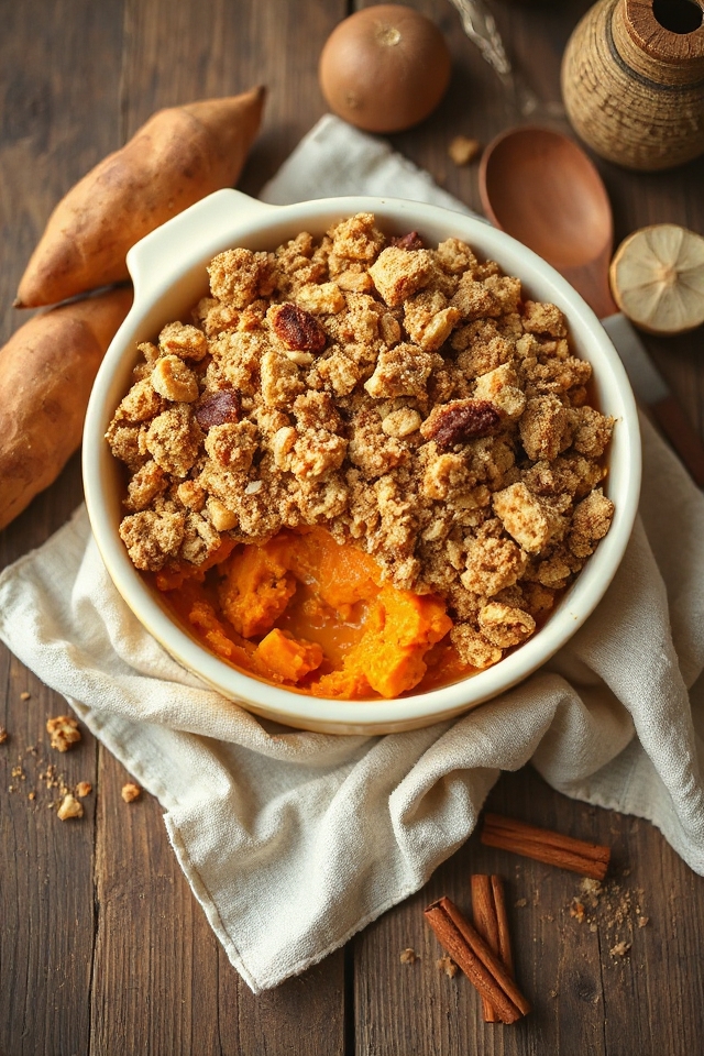 sweet potato crumble recipe
