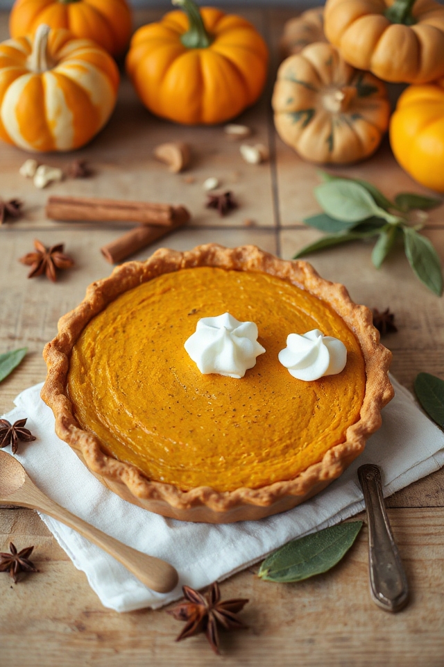 sweet potato pumpkin pie