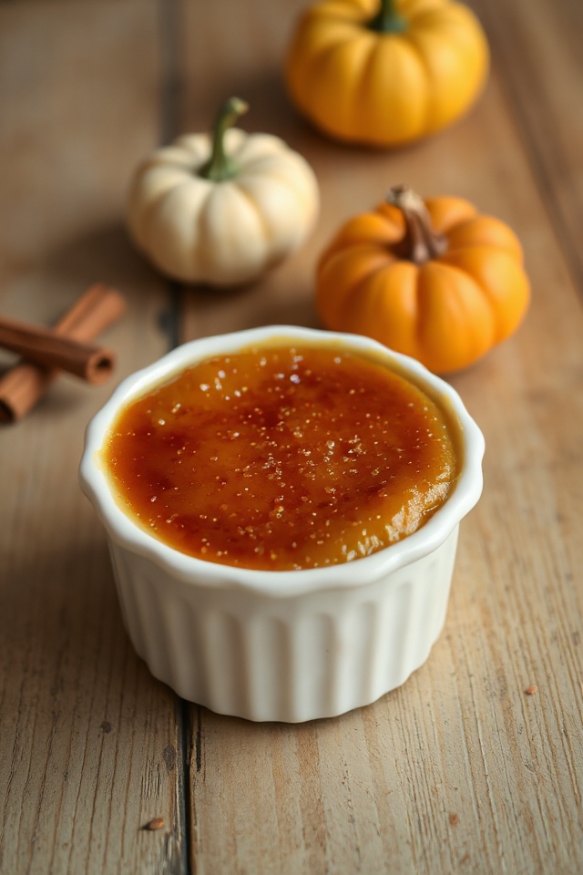sweet pumpkin brulee recipe