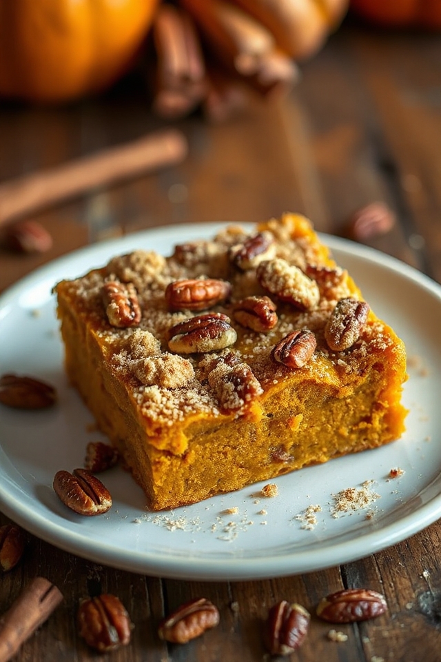 sweet pumpkin squares recipe