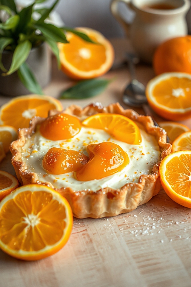 sweet ricotta orange tart