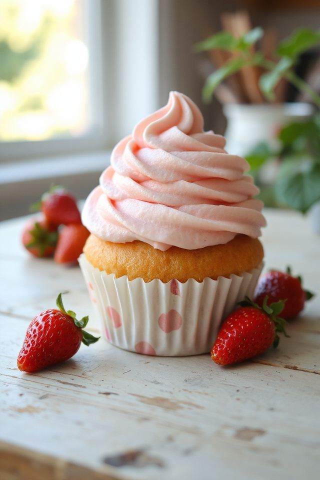 sweet strawberry cupcake recipe